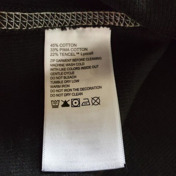 Tommy Bahama Quarter Zip Pullover XXL | Charcoal Gray Pima Cotton Tencel Blend - Picture 5 of 8